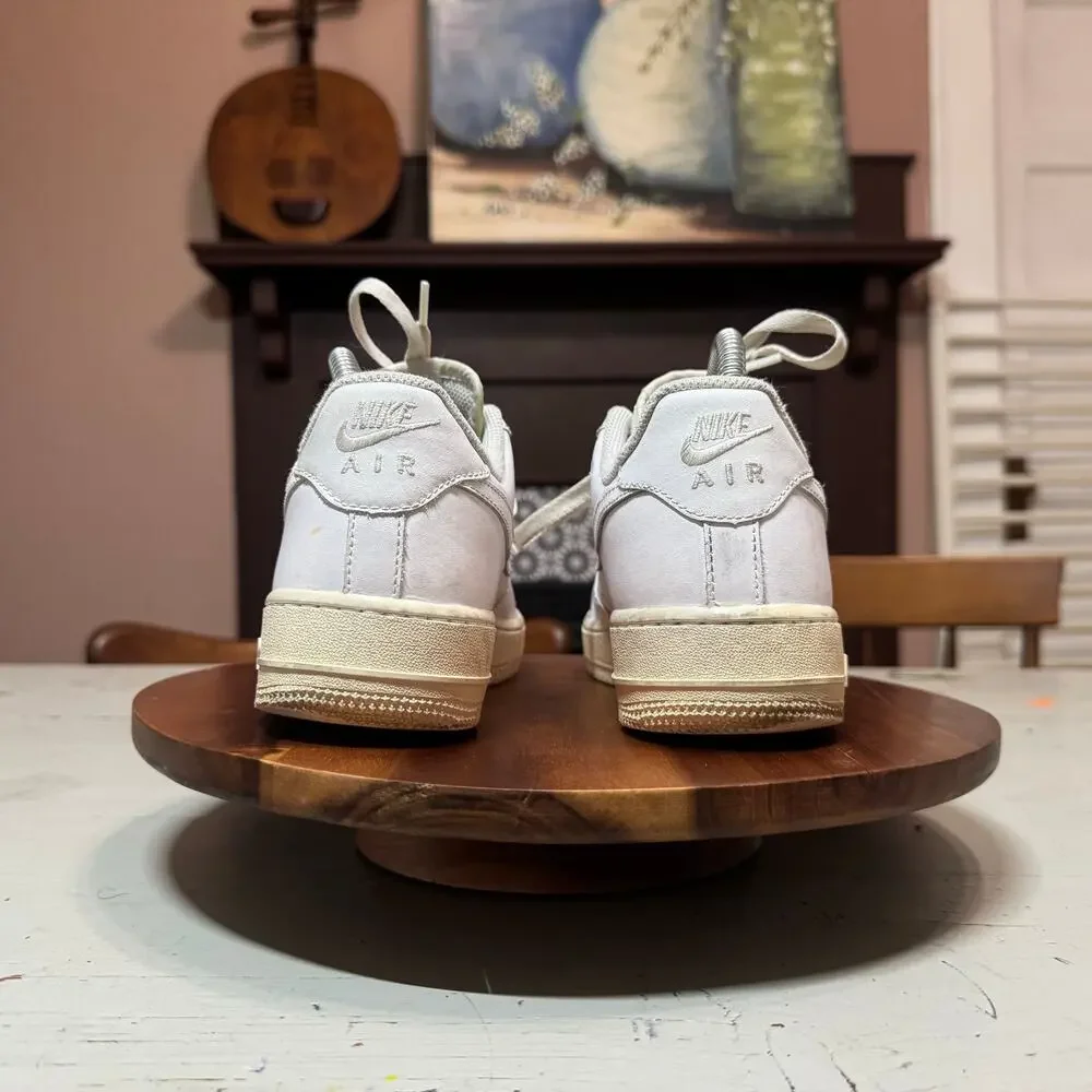 Nike Air Force 1 Low Kids Size 6Y White Sneaker Shoes 314192-117